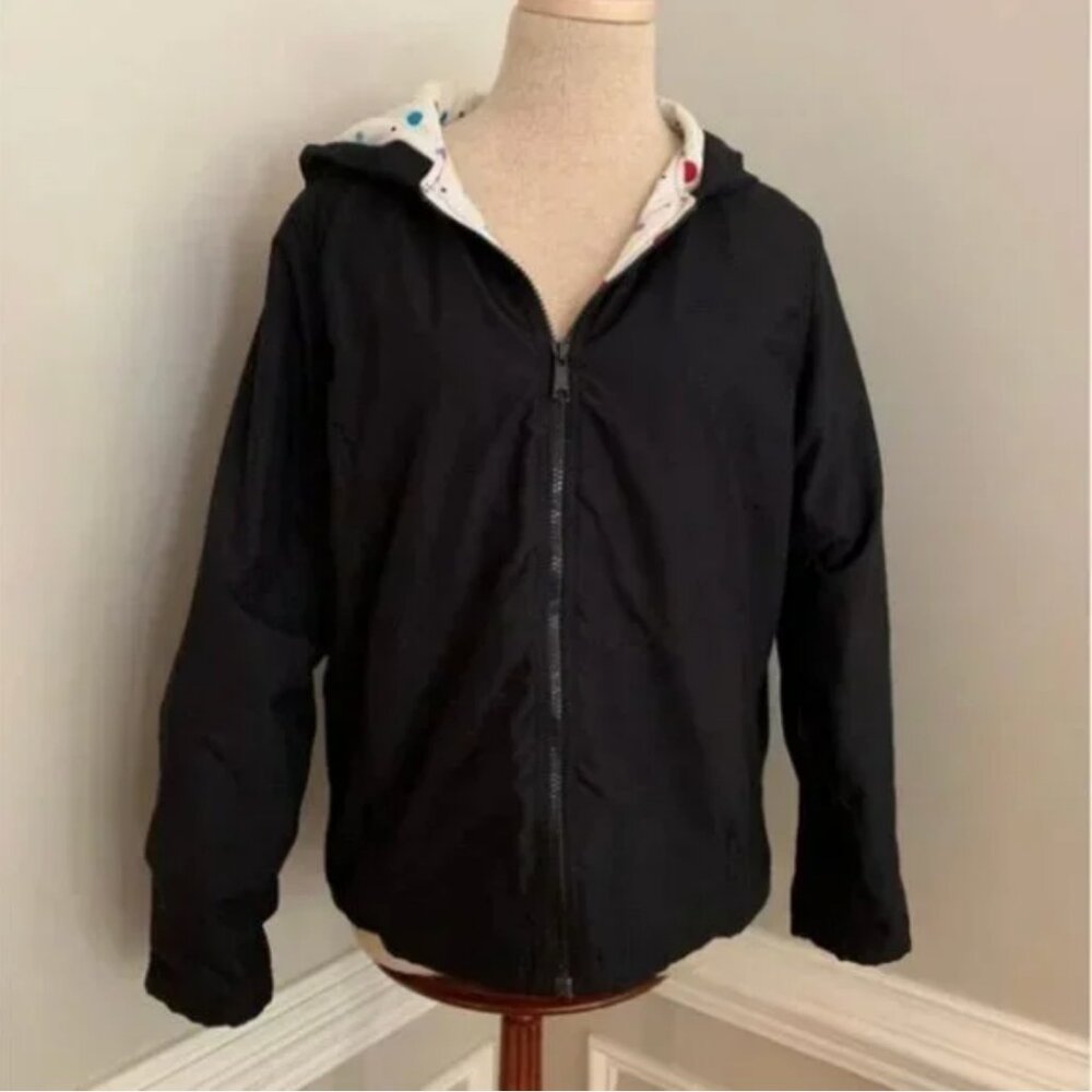 Kim Rogers Vintage Full Front Zip Hooded Jacket Navy Size Medium